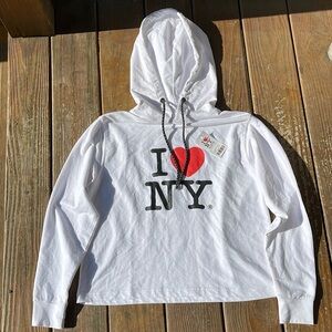 NWT Crop Sweatshirt with Hood